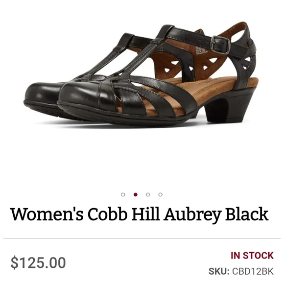 Cobb Hill Aubrey Black Sandals Size 11 - Picture 13 of 14